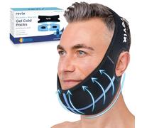 REVIX Wisdom Lot de 2 packs de glace pour chirurgie bucco-dentaire avec couture 3D, ajustement parfait pour les poches froides du visage pour implants dentaires, douleurs au menton et récupération des