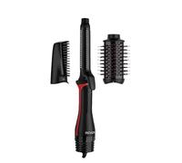 Revlon Blow-Dry Multi Styler en une étape - Outil 3 en 1 - Sécher, boucler et volumiser avec les 3 embouts interchangeables (tête amovible, bigoudi, sèche-linge, stylet) RVDR5333