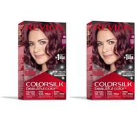 Revlon Coloration Permanente Colorsilk Beautiful Color - Couleur Radieuse Longue Tenue - Couleur 48 Bourgogne - 1 Application (Lot de 2)