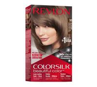 Revlon Colorsilk Beautiful Color Coloration 50 Châtain Clair Cendré | Coloration Permanente Enrichie en Kératine, Couleur Riche et Durable, Couvre 100% des Cheveux Blancs, Sans Ammoniaque