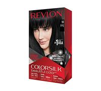 Revlon Colorsilk Beautiful Color Coloration Permanente des Cheveux avec Technologie au Gel 3D et Kératine, Teinture avec Couvrance à 100 % des Cheveux Blancs, 10 Noir