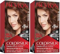 Revlon colorsilk beautiful color n°46 chatain doré moyen (Lot de 2)
