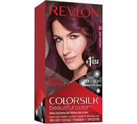 REVLON Colorsilk Coloration Permanent Cheveux Fai-da-te A Maison, Sans amabac et enrichie avec Cheratina, 34 - Bourgogne intense