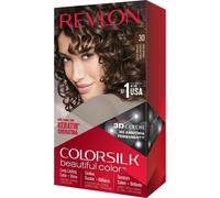 Revlon Colorsilk Coloration permanente – Gel 3D & kératine, 100% couvrance – N°30 Châtain foncé