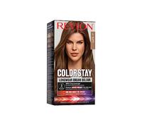 Revlon ColorStay Coloration Permanente 6 Châtain Clair | Couvre 100% des Cheveux Blancs, Jusqu'à 8 Semaines de Couleur, à l'Huile de Macadamia et au Beurre de Murumuru