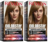 Revlon ColorStay - Coloration Permanente - Coloration Cheveux Longue Tenue - Couvre 100% des cheveux blancs - Jusqu’à 8 semaines - Huile de Macadamia et de Beurre de Murumuru - N7.3 Blond Foncé Doré