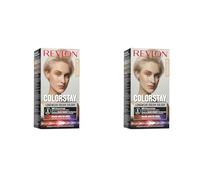 Revlon ColorStay - Coloration Permanente - Coloration Cheveux Longue Tenue - Couvre 100% des cheveux blancs-Jusqu’à 8 semaines-Huile de Macadamia et de Beurre de Murumuru N0.1 Blond Ultra Clair Cendré