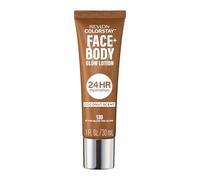 Revlon ColorStay Face & Body Glow Lotion, Lotion teintée visage et corps hydratante, Éclat naturel lumineux, Fini non gras 24H hydratation, 130 If You Glow You Glow, 30 ml
