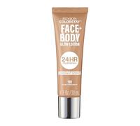 Revlon ColorStay Face & Body Glow Lotion, Lotion teintée visage et corps hydratante, Éclat naturel lumineux, Fini non gras 24H hydratation, 110 Glow Through It, 30 ml