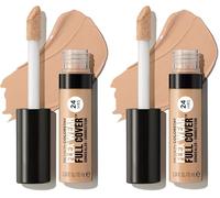 Revlon ColorStay Flex Wear Full Cover, Anticernes haute couvrance, infusé d'acide hyaluronique et de vitamine E, texture flexible et longue tenue, 050 Medium Deep, 10ml. (Lot de 2)