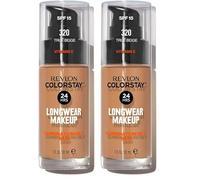Revlon ColorStay - Fond de teint Longue Tenue 24H - Maquillage Teint et Soin Peaux Mixtes à Grasses - Formule Nourrissante et Protectrice à Base de Vitamine E - SPF 15-30 ml - N320 True Beige