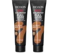 REVLON ColorStay Full Cover - Fond de Teint Couvrant Imperfections - Maquillage Teint - Couvrance optimale et fini mat - Résite à Toutes Épreuves - Effet Seconde Peau - ALMOND 30ml (Lot de 2)
