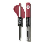 Revlon Colorstay Overtime Rouge à lèvres liquide longue tenue à double extrémité avec brillant à lèvres transparent, avec vitamine E Always Sienna (380)