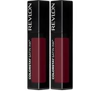 Revlon Colorstay Satin Ink, RougeàLèvresàBase d'Huile de Pépin de Cassis, Longue Tenue N021 Partner In Wine (Lot de 2)