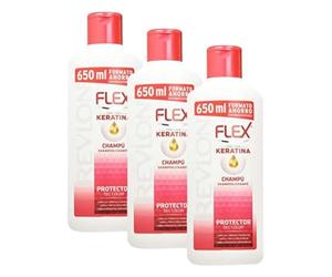 Revlon Flex Keratin Shampoing Dyed/Highlighted Hair 650 ml (Lot de 3)