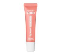 Revlon Glimmer Lip Treat Balm, Baume lèvres et Masque de nuit hydratant 2-en-1, Soin pour les lèvres, Fini brillant, Squalane et peptides, 003 Peach Bellini, 12 ml