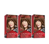 Revlon Lot de 3 colorations permanentes 500 g sans parabène, sulfate, silicone et formaldéhyde, couleur Medium Golden Brown, pour tous les types de cheveux