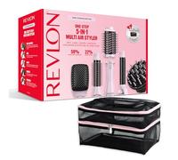 REVLON One-Step™ 5-in-1 Multi Air Styler Pink Titanium Edition (pochette incluse, 5 accessoires : diffuseur, boucleur à air, brosse ronde, plate et ovale volumisante en céramique tourmaline & titane)