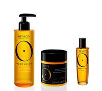 REVLON PROFESSIONAL OROFLUIDO Elixir Original à l'Huile d'Argan, Shampoing Lumière et Masque pour Cheveux - 30 ml, 240 ml, 250 ml