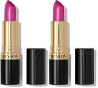 REVLON Rouge à lèvres Super Lustrous Pearl, Formule crémeuse pour des lèvres douces et pulpeuses, Sensation d'hydratation, 457 Wild Orchid, 4,2g (Lot de 2)