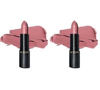 REVLON Rouge à lèvres Super Lustrous The Luscious Mattes, Formule crémeuse pour des lèvres douces et pulpeuses, Sensation d'hydratation, 004 Wild Thoughts, 4,2g (Lot de 2)