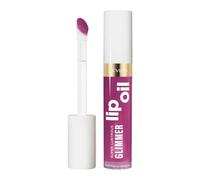 Revlon Super Lustrous Glimmer Lip Oil, Huile à lèvres hydratante, Brillance intense non collante, Maquillage lèvres transparent, 006 Plum-pop, 3,8 ml
