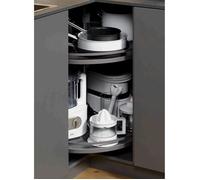 REVO Set Complet anthracite pour Carrousel d’Armoire d‘Angle 90cm Ferrure pour Placard d’Angle de SOTECH