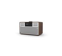 REVO - SUPERCD - Radio Réveil matin DAB / DAB+ / FM (RDS) / Bluetooth / Multiroom / Lecteur CD - NOYER / ARGENT