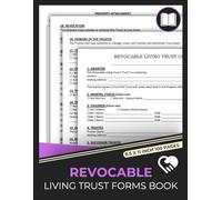 Revocable Living Trust Form Book: Estate Planning Forms Handbook | Trust Agreement Templates secure Your Legacy and Protecting Your Assets