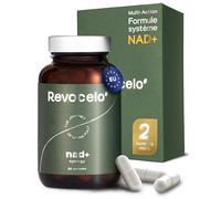 Revocelo NAD+ Synergy - Formule 4-en-1, 300 mg de NR (pureté 98%), cure 2 mois, soutien de l’énergie cellulaire, avec TMG, apigénine liposomale et vitamine C liposomale, fabriqué dans l’UE