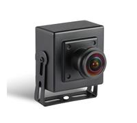 REVODATA 5MP POE IP Mini Caméra, Ultra HD 2880x1620P, Objectif Fisheye 1,7 mm (170°FOV), Petite Caméra H.265 Détection de Mouvement de Surveillance, Application PC/Téléphone (I706-3-P)