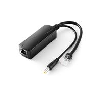 REVODATA Gigabit PoE Splitter 12V/2A DC 5.5*2.1mm Connecteur , 48V PoE vers DC 12V/2A Output, 10/100/1000Mbps Standard IEEE802.3af/at, Actif Adaptateur PoE pour Caméra IP/AP/Smart Home (PS5712TG)