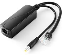 Revodata Gigabit Poe Splitter 12V/2A Dc 5.5 * 2.1Mm Connecteur, 48V Poe Vers Dc 12V/2A Output, 10/100/1000Mbps Standard Ieee802.3Af/At, Actif Adaptateur Poe Pour Caméra Ip/Ap/Smart Home (Ps5[Z1633]