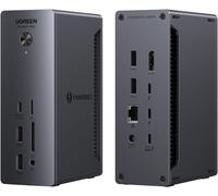 Revodok 213 Dock Thunderbolt 4 40Gbps Station Accueil 13 En 1 Dual 4K 60Hz Unique 8K 30Hz Écran Extension 90W Charge Pour Ordinateur Avec Usb 10Gbps Rj45 2.5Gbe Sd Tf 3.5Mm Audio Port