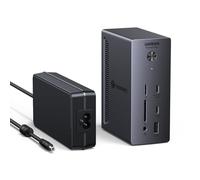 Revodok Max 13 en 1 Thunderbolt 4 Dock 40Gbps avec 2 TBT4 et 1 DisplayPort Multi USB Data RJ45 1GbE SD TF 3.5mm Port Station d'accueil Dual 4K 60Hz Unique 8K 30Hz Écran Extension