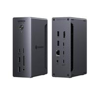 Revodok Max 213 Dock Thunderbolt 4 40Gbps Station Accueil 13 en 1 Dual 4K 60Hz Unique 8K 30Hz Écran Extension 90W Charge pour Ordinateur avec USB 10Gbps RJ45 2.5GbE SD TF 3.5mm Audio Port