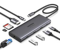 Revodok Pro 109 10Gbps Hub Usb C Hdmi 4K 60Hz Ethernet Gigabit Lecteur De Carte Sd Tf Pd 100W 3A1C Data Ports 9 En 1 Dock Station Compatible Avec Macbook Xps Ipad Air Iphone 17 Pro