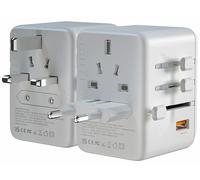 Revolt 2 adaptateurs universels monde de voyage GaN avec USB jusqu'à 65 W