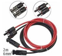 Revolt : 2 câble de rallonge 6 mm² avec connecteur compatible MC4 - 2 m G