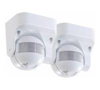 Revolt : 2 détecteurs de mouvement PIR orientables à 180°, 230 V, IP44 G