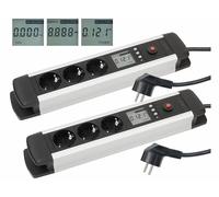 Revolt 2 multiprises 3 prises avec wattmètre et écran LCD