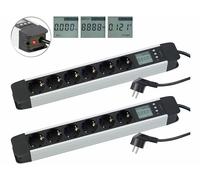 Revolt 2 multiprises 6 prises avec wattmètre et écran LCD