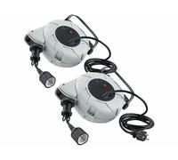 Revolt 2 rallonges électriques 9 m avec enrouleur mural