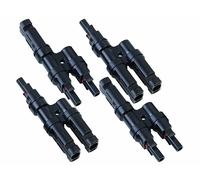 Revolt 4 adaptateurs en Y pour câble de panneau solaire compatibles avec MC4