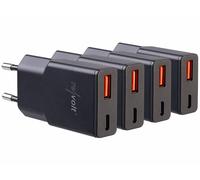 Revolt 4 chargeurs secteur GaN USB-A / USB-C Power Delivery 20 W - coloris noir