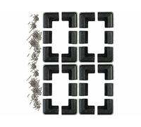 Revolt 4 kits de fixation pour panneau solaire en ABS - coloris noir