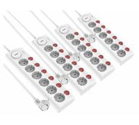 Revolt 4 multiprises 6 prises avec interrupteurs individuels