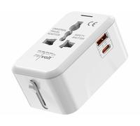 Revolt Adaptateur de voyage universel GaN 20 W avec charge rapide USB