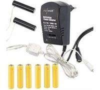 Adaptateur secteur universel avec piles factices AAA pour alimentation continue [revolt]