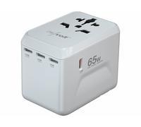 Adaptateur universel monde de voyage GaN avec ports de charge USB jusqu'à 65 W Revolt